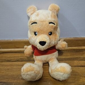 Walt Disney Parks Winnie The Pooh Big Feet Snuggly Bear 14" Plush Stuffed Animal